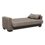 GALAXY Καναπές – Κρεβάτι με Αποθηκευτικό Χώρο, 3Θέσιος Ύφασμα Καφέ Sofa:210x82x81cm Bed:105x180cm - Image 19