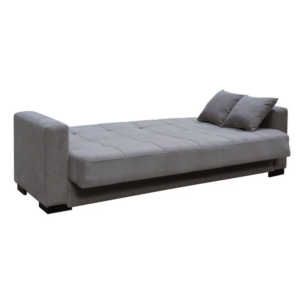 CARSON Καναπές – Κρεβάτι με Αποθηκευτικό Χώρο, 3Θέσιος Ύφασμα Γκρι Sofa:225x94x94cm Bed:120x190cm - Image 19