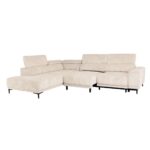 MASSIMO Καναπές Δεξιά Γωνία Ηλεκτρικά Συρόμενα Καθίσματα, Ύφασμα Water Repellent Μπεζ 289x229x107cm H.74/90cm - Image 17