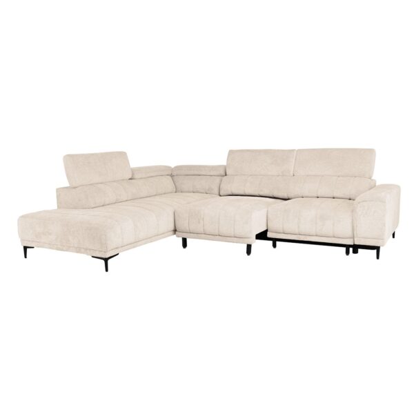 MASSIMO Καναπές Δεξιά Γωνία Ηλεκτρικά Συρόμενα Καθίσματα, Ύφασμα Water Repellent Μπεζ 289x229x107cm H.74/90cm - Image 17