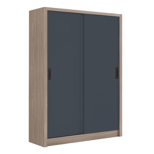 VANITY Ντουλάπα Δίφυλλη - Συρόμενη, Αποχρώσεων Sonoma Oak & Grey 120x60x200cm - Image 8