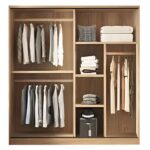 VANITY Ντουλάπα Δίφυλλη - Συρόμενη, Απόχρωση Sonoma Oak 160x60x200cm - Image 9