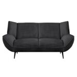 EMERALD Καναπές 2-θέσιος Σαλονιού - Καθιστικού, Ύφασμα Κοτλέ Ανθρακί 172x88x82cm - Image 6