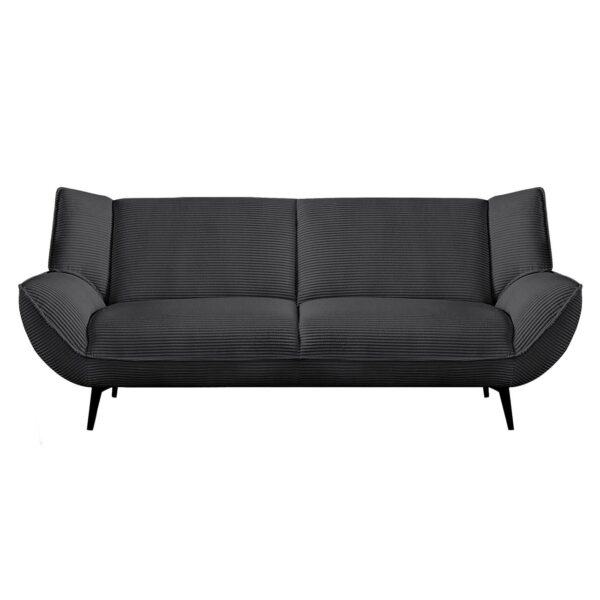 EMERALD Καναπές 3-θέσιος Σαλονιού - Καθιστικού, Ύφασμα Κοτλέ Ανθρακί 212x88x82cm - Image 6