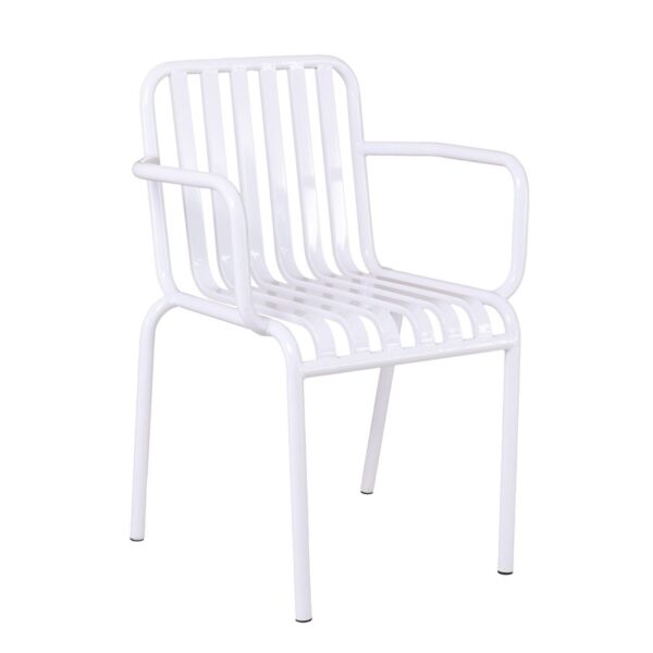 MODIAL Πολυθρόνα Μέταλλο Βαφή Άσπρο 60x51x82cm - Image 8