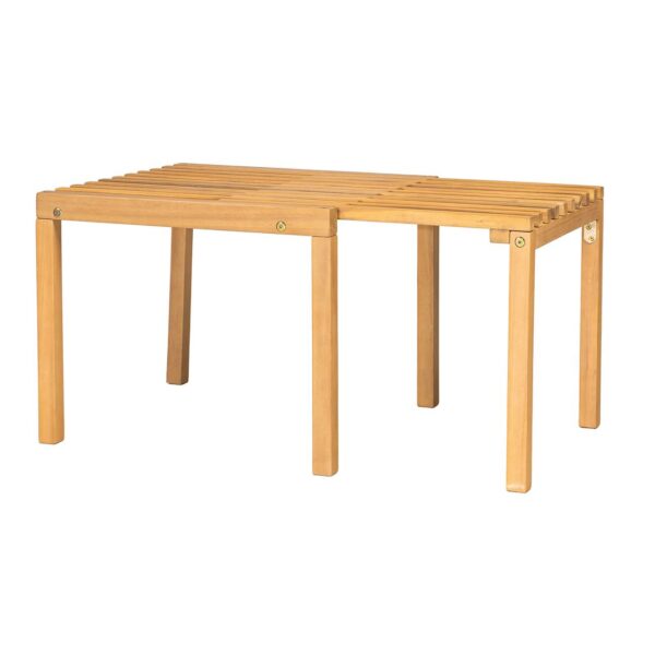 COZY Τραπεζάκι Βοηθητικό Βεράντας-Κήπου, Επεκτεινόμενο Ακακία Φυσικό 50+30x50 H.40cm - Image 14