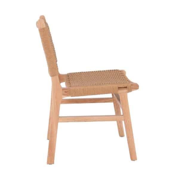 COMO Καρέκλα Τραπεζαρίας Φυσικό, Κάθισμα Paper Rope 50x61x85cm - Image 15