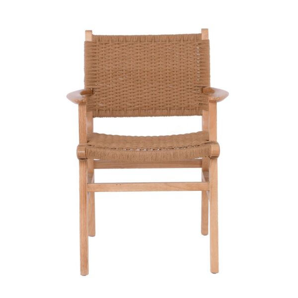 COMO Πολυθρόνα Τραπεζαρίας Φυσικό, Κάθισμα Paper Rope 63x59x86cm - Image 17