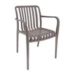 MODA-N Πολυθρόνα Στοιβαζόμενη PP, Στοιβαζόμενη Απόχρωση Mocha 56x57x81cm - Image 8