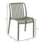 MODA-Ν Καρέκλα Στοιβαζόμενη PP, Απόχρωση Πράσινο 51x57x78cm - Image 7