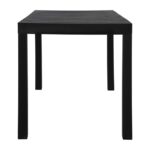 DALTON Τραπέζι Κήπου-Βεράντας Μέταλλο Βαφή Μαύρο, PP-UV Μαύρο 141x70x74cm - Image 14