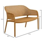 MALAGA Set Σαλόνι Κήπου PP-UV Κροκί: Καναπές + 2 Πολυθρόνες + Τραπεζάκι Τραπεζάκι+Καναπέ+2 Πολυθρόνες - Image 23