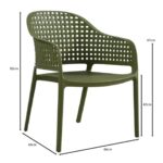 MALAGA Set Σαλόνι Κήπου PP-UV Πράσινο: Καναπές + 2 Πολυθρόνες + Τραπεζάκι Τραπεζάκι+Καναπέ+2 Πολυθρόνες - Image 22