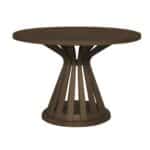 FABIO Τραπέζι Ροτόντα Τραπεζαρίας, MDF Απόχρωση Καρυδί Φ120x75cm - Image 2