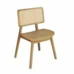 LORIAN Καρέκλα Τραπεζαρίας, Απόχρωση Φυσικό 48x54x82cm - Image 6