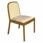 HENLEY Καρέκλα Τραπεζαρίας, Απόχρωση Φυσικό, Ύφασμα Sand Beige 50x55x86cm - Image 2