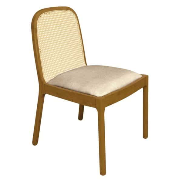 HENLEY Καρέκλα Τραπεζαρίας, Απόχρωση Φυσικό, Ύφασμα Sand Beige 50x55x86cm - Image 2
