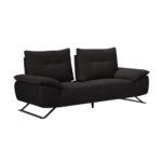 SELENA Καναπές 2-θέσιος Σαλονιού - Καθιστικού, Ύφασμα Ανθρακί, Μεταφερόμενη πλάτη 193x99/115x95cm - Image 8