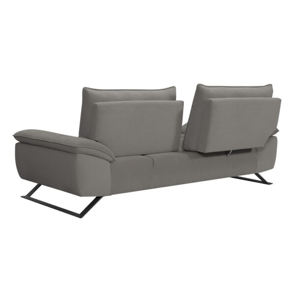 SELENA Καναπές 3-θέσιος Σαλονιού - Καθιστικού, Ύφασμα Γκρι, Μεταφερόμενη πλάτη 225x99/115x95cm - Image 12