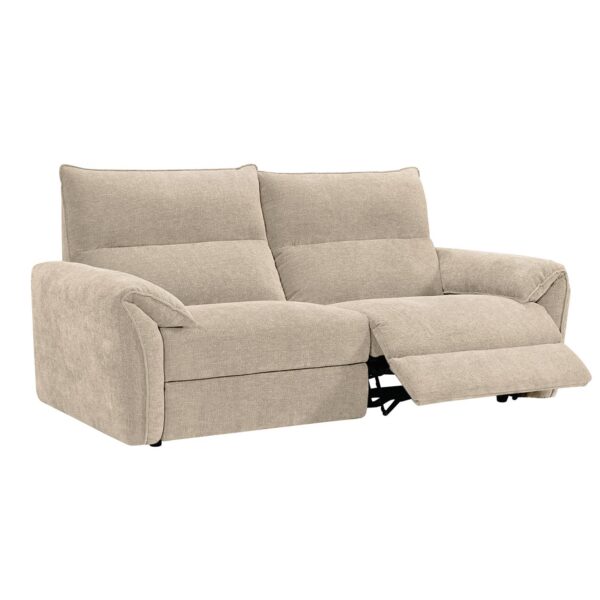 DALLAS Relax Καναπές 3-θέσιος Σαλονιού - Καθιστικού, Ύφασμα Μπεζ 205x95x98cm - Image 12