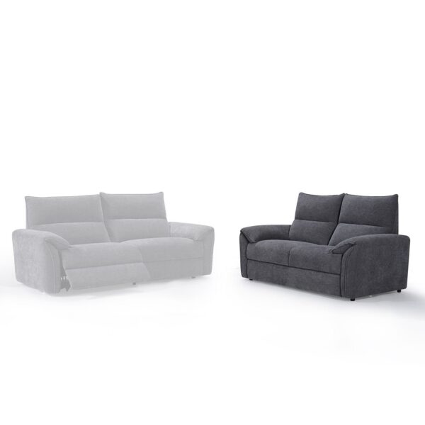 DALLAS Καναπές 2-θέσιος Σαλονιού - Καθιστικού, Ύφασμα Γκρι 166x95x98cm - Image 9