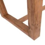 COMET Set Τραπεζαρία Ξύλινη: Τραπέζι+6 Καρέκλες, Φυσικό με Mdf Άσπρο Μάρμαρο,Ύφασμα Άσπρο Table200x100x77-Chair49x60x100 - Image 10