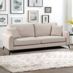 TIPO Kαναπές 3Θέσιος Σαλονιού- Καθιστικού, Ύφασμα Μπεζ 215x88x92cm - Image 6