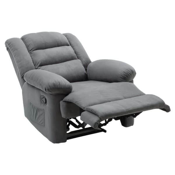 JULIA Massage Πολυθρόνα Relax Σαλονιού - Καθιστικού, Ύφασμα Γκρι 93x90x100cm - Image 6