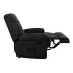 JULIA Massage Πολυθρόνα Relax Σαλονιού - Καθιστικού, Ύφασμα Μαύρο 93x90x100cm - Image 6