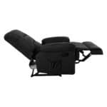 JULIA Massage Πολυθρόνα Relax Σαλονιού - Καθιστικού, Ύφασμα Μαύρο 93x90x100cm - Image 7
