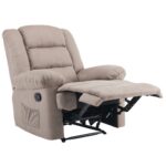 JULIA Massage Πολυθρόνα Relax Σαλονιού - Καθιστικού, Ύφασμα Cappuccino 93x90x100cm - Image 5