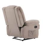 JULIA Massage Πολυθρόνα Relax Σαλονιού - Καθιστικού, Ύφασμα Cappuccino 93x90x100cm - Image 7