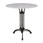 ΤΡΑΠΕΖΙ Sintered Stone-Μαντέμι Τρίνυχο, Επιφάνεια 11mm Απόχρωση White Marble Φ70  H73,5cm - Image 6