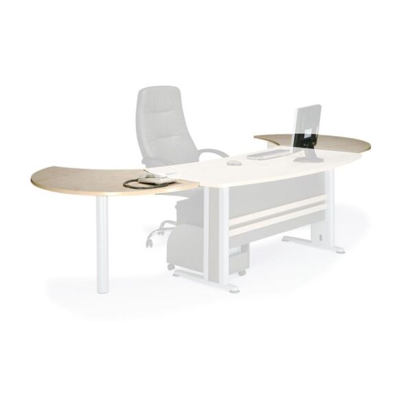 EXECUTIVE Eπιφάνεια Eπέκτασης Απόχρωση Dark Grey - Beech 120x80cm - Image 9