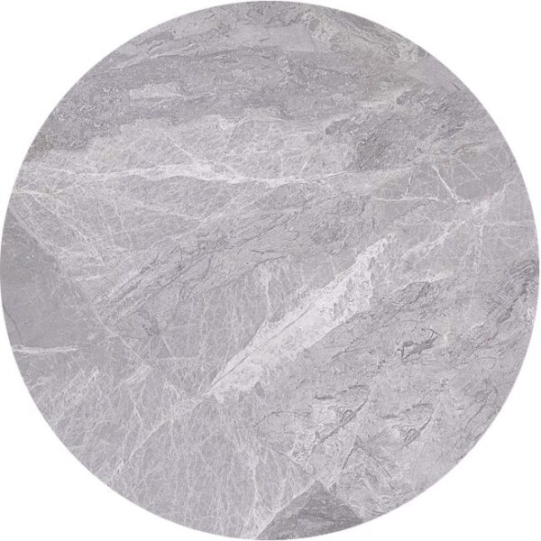 Επιφάνεια Μάρμαρο Sintered Stone, Απόχρωση Grey Marble (MDF για στήριξη βάσης) Φ70cm/11mm - Image 5