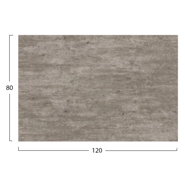 ΕΠΙΦΑΝΕΙΑ ΤΡΑΠΕΖΙΟΥ HPL ΟΡΘΟΓΩΝΙΑ HM5840.37 CONCRETE 120x80εκ. - Image 2