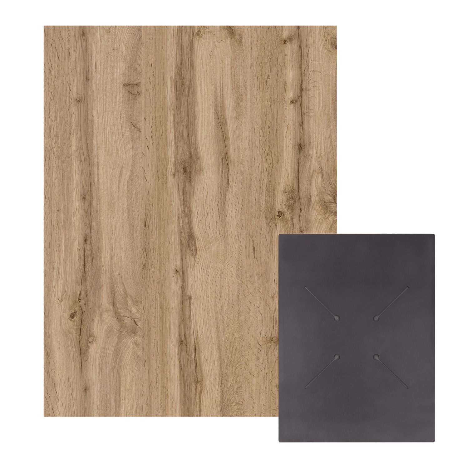 HM6350.36 ΕΠΙΦΑΝΕΙΑ ΤΡΑΠΕΖΙΟΥ HPL ΟΡΘΟΓΩΝΙΑ HM6350.36 SONAMA OAK 60x80εκ. - Image 1