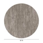 ΕΠΙΦΑΝΕΙΑ ΤΡΑΠΕΖΙΟΥ HPL ΣΤΡΟΓΓΥΛΗ HM5842.37 CONCRETE Φ70εκ. - Image 2