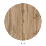 ΕΠΙΦΑΝΕΙΑ ΤΡΑΠΕΖΙΟΥ HPL ΣΤΡΟΓΓΥΛΗ HM6351.36 SONAMA OAK Φ120εκ. - Image 2