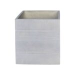 FLOWER POT-11 Σαγρέ Απόχρωση Beige 35x35x35cm - Image 5