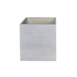 FLOWER POT-11 Σαγρέ Απόχρωση Beige 22x22x22cm - Image 5