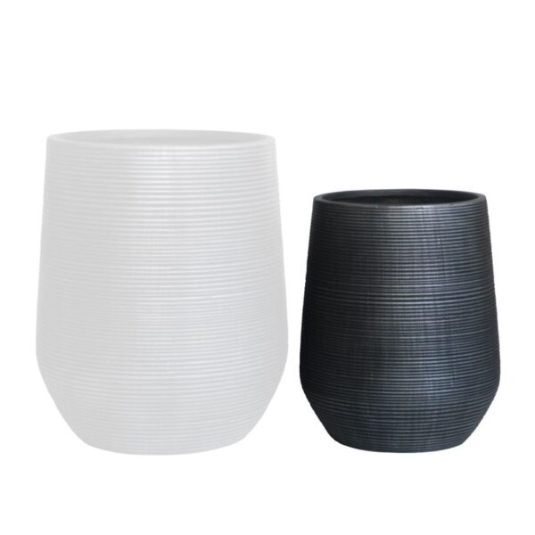 FLOWER POT-17 Φ45x50cm, Cement Απόχρωση Anthracite Φ45x50cm - Image 5