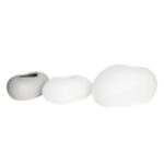 FLOWER POT-ROCK 40x30x19cm, Cement Απόχρωση White 40x30x19cm - Image 5