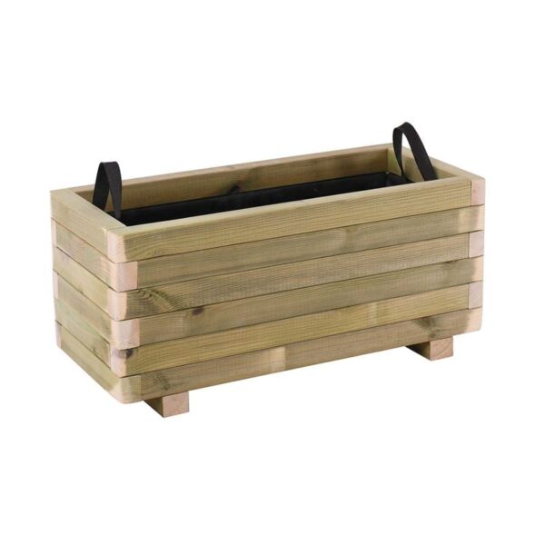 FLOWER POT WOOD Ζαρντινιέρα, Εμποτισμού Pine, Απόχρωση Φυσικό, 70x30x32cm 70x30x32cm - Image 5