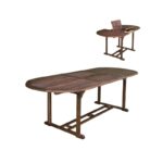 GARDEN Τραπέζι Επεκτεινόμενο Oval, Ξύλο Acacia 120/170x80 H.74cm - Image 5