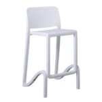 GIANO Σκαμπό BAR με Πλάτη, PP-UV Άσπρο, Στοιβαζόμενο, Ύψος Καθίσματος 75cm 46x47x75/100cm - Image 13