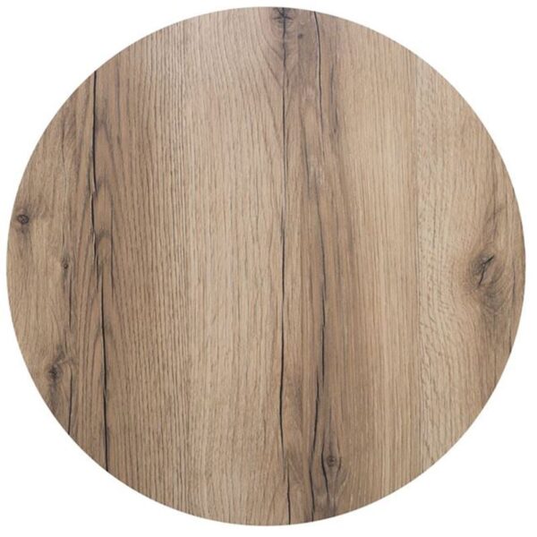 HPL (High Pressure Laminated) Επιφάνεια Τραπεζιού Απόχρωση Natural Wood, UV Φ70cm/12mm - Image 7