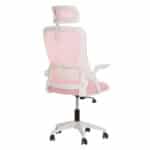 ΚΑΡΕΚΛΑ ΓΡΑΦΕΙΟΥ BLAZER HM1205.04 ΡΟΖ MESH-ΛΕΥΚΟΣ ΣΚΕΛΕΤΟΣ 60x58x110-130Υεκ. - Image 5