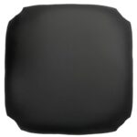 ΤΑΠΕΤΣΑΡΙΑ Σκαμπό Καφενείου, Pu Μαύρο 35x35x5cm - Image 5