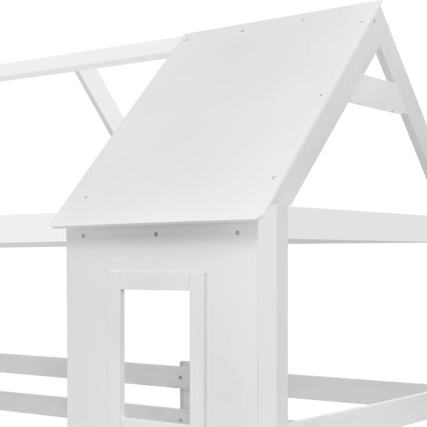 ΚΟΥΚΕΤΑ ΠΑΙΔΙΚΗ ΜΕ 2 ΣΤΡΩΜΑΤΑ HOOD HM21314.01 ΞΥΛΟ ΠΕΥΚΟΥ ΛΕΥΚΟ--ΣΤΡΩΜΑΤΑ 90x190εκ - Image 6